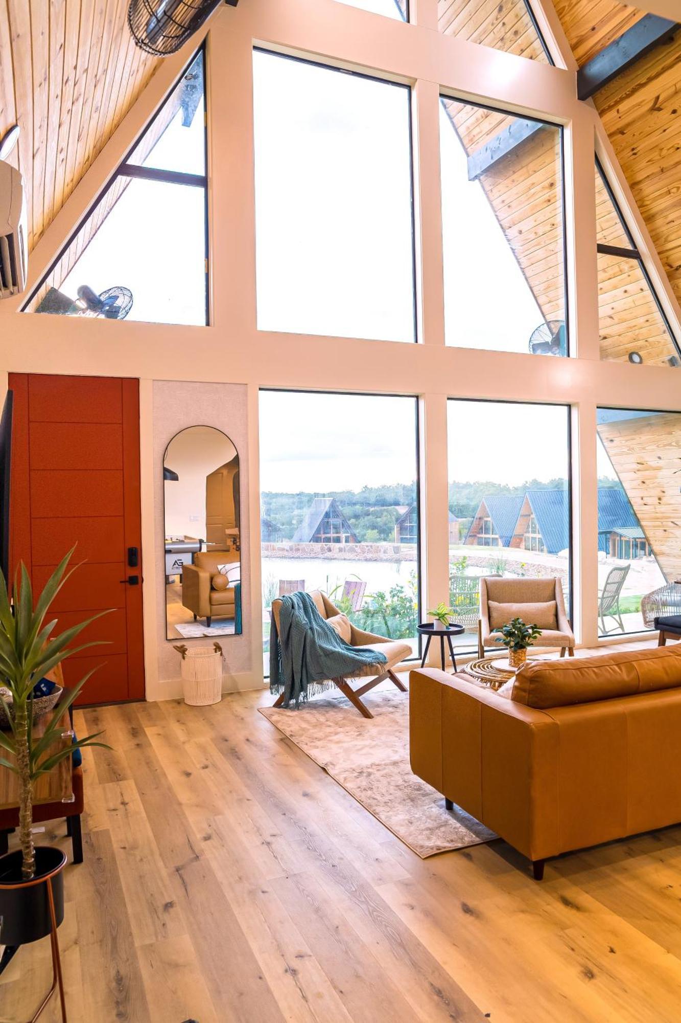Gruene Daze Chalet - Stylish Aframe - Escape The Ordinary Ню Браунфелс Екстериор снимка